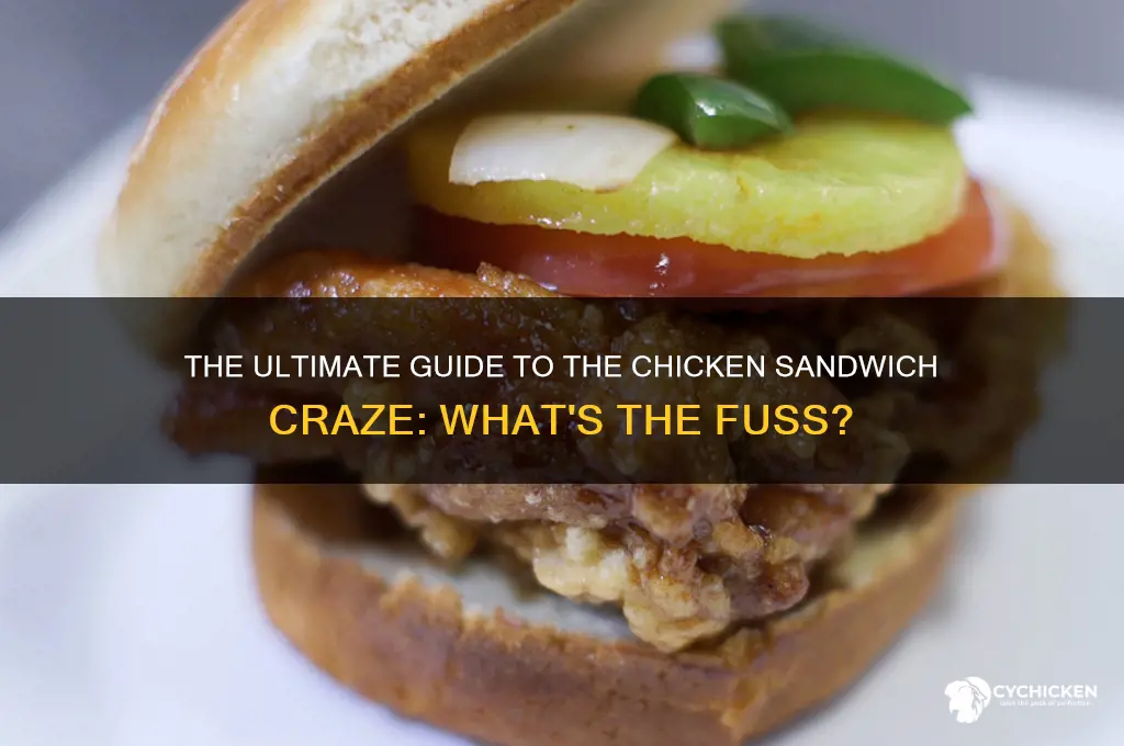what the thing about chicken sandwiches