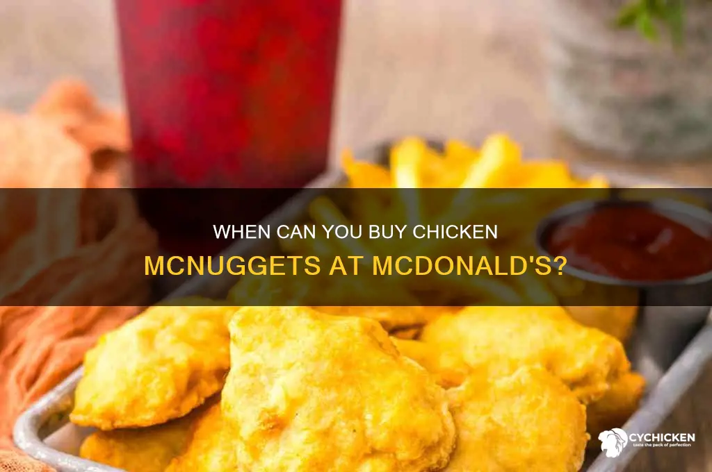 what time can i buy chicken mcnuggets from mcdonalds