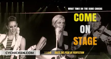 When Do the Dixie Chicks Appear Onstage?