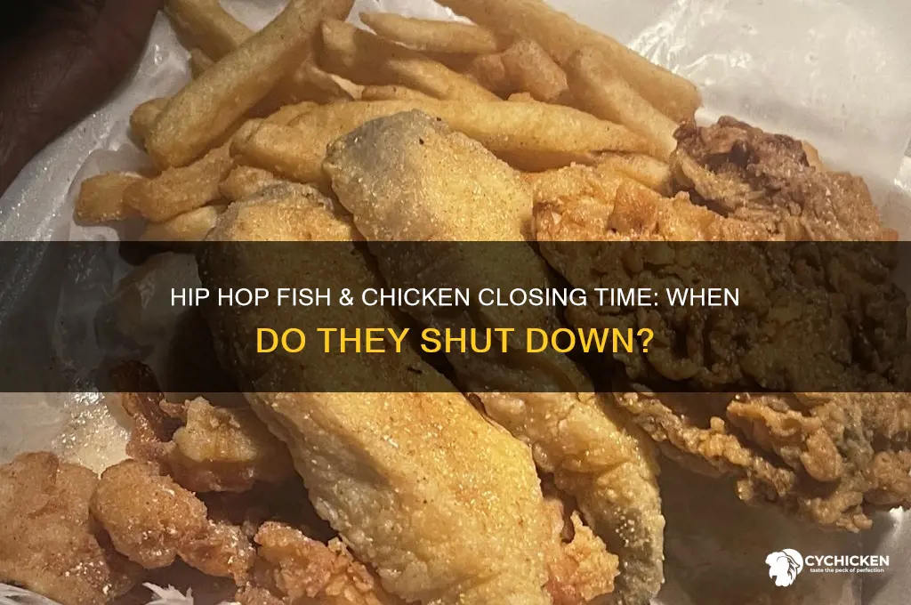 what time does hip hop fish & chicken close