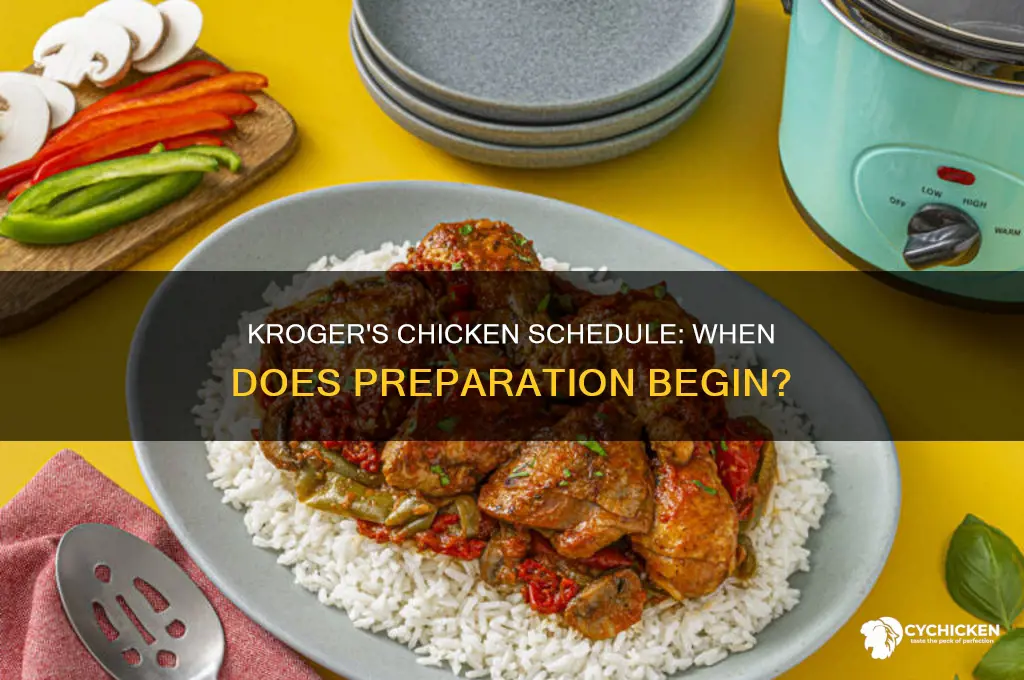 what time does kroger start making chicken