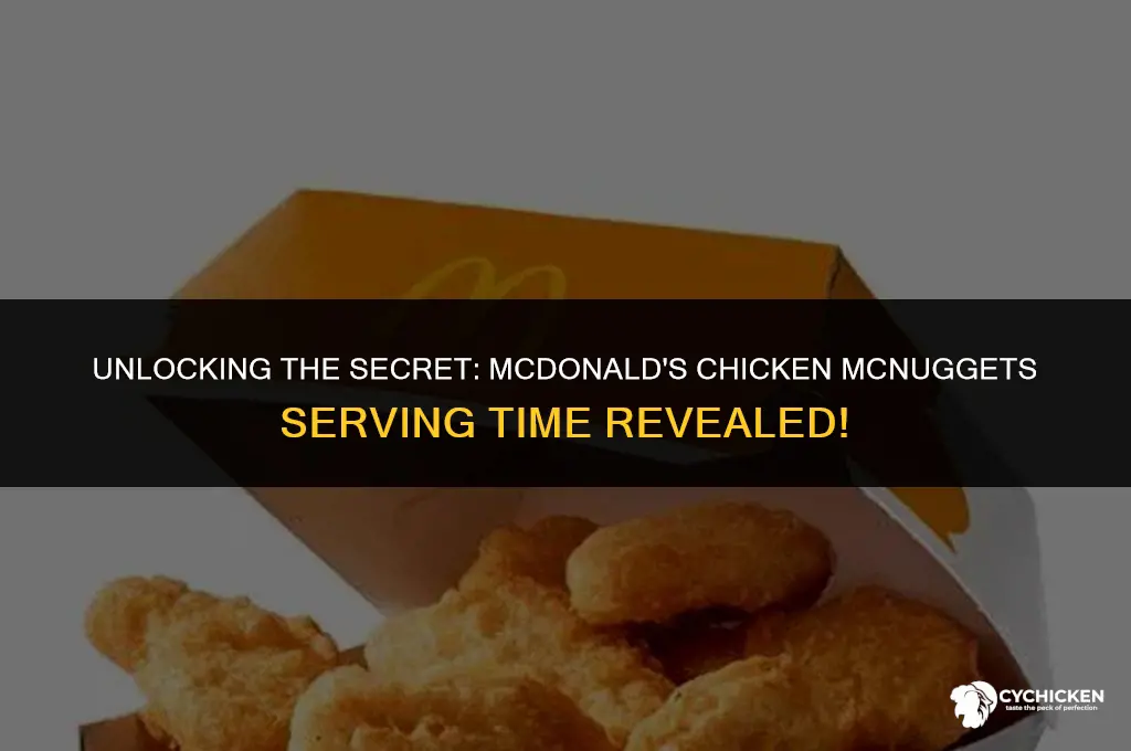what time does mcdonald