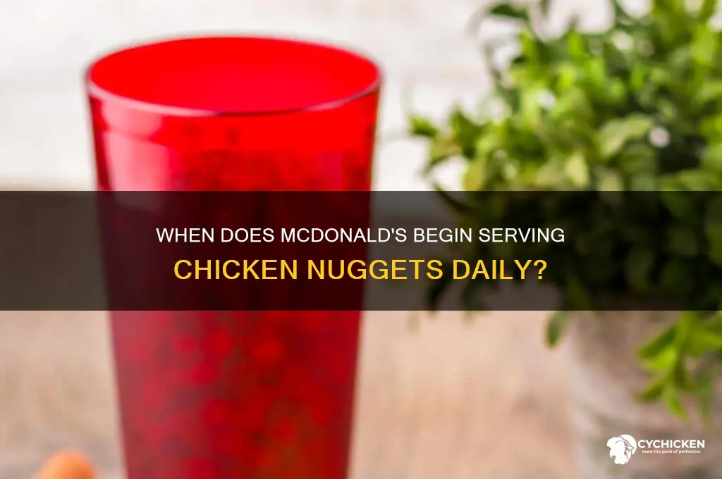what time does mcdonald