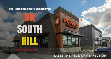 Popeye's Opening Hours: South Hill Location