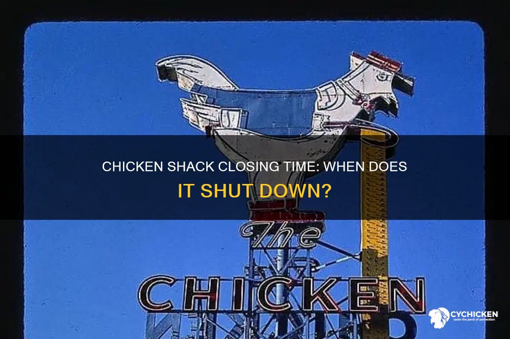 what time does the chicken shack close
