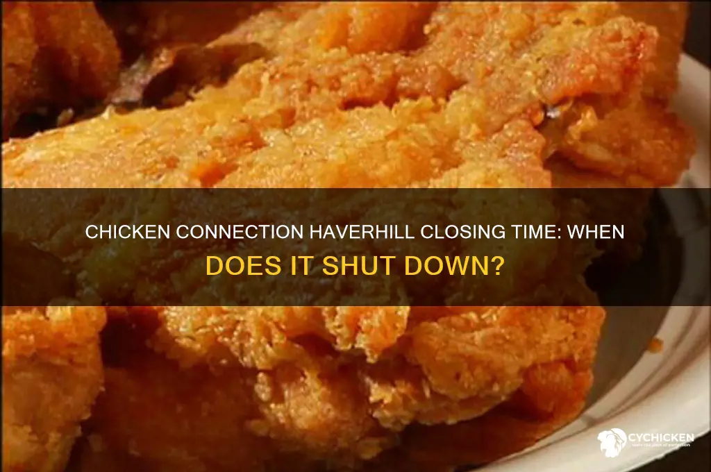 what time is chicken connection in haverhill close