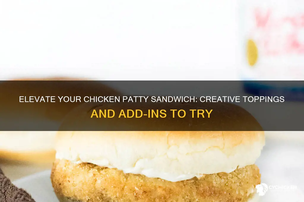 what to add to a chicken patty sandwich