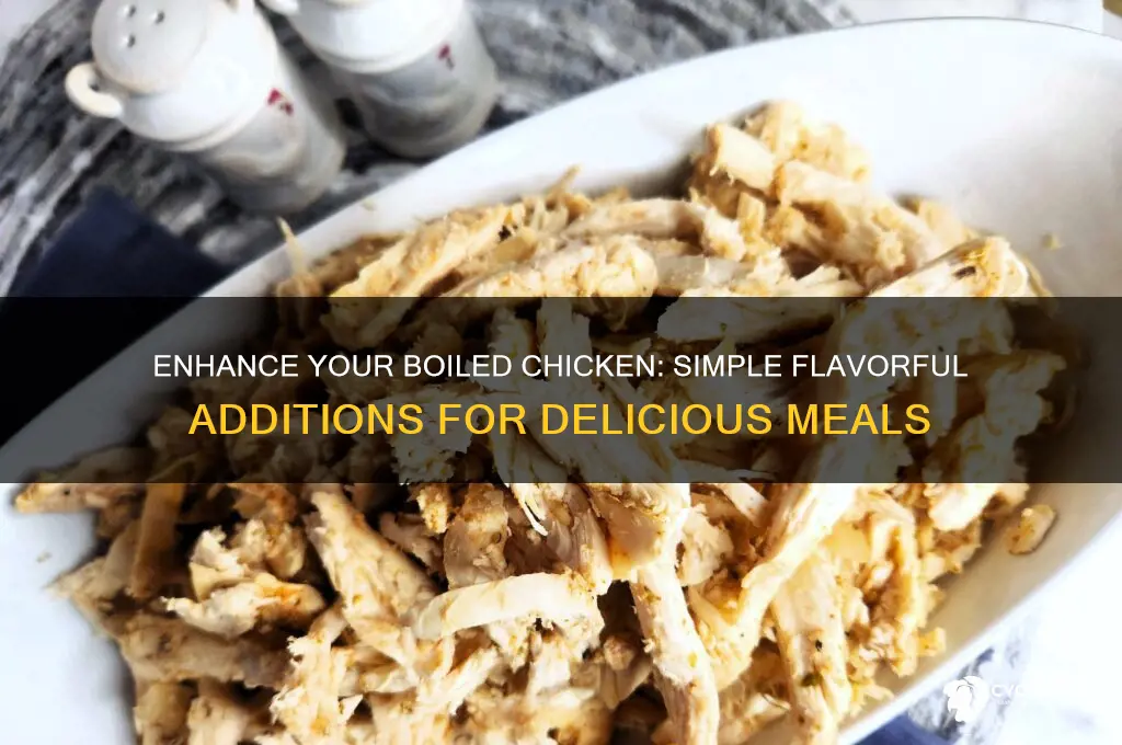 what to add to boiled chicken for flavor