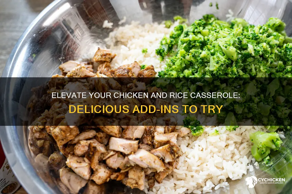 what to add to chicken and rice casserole