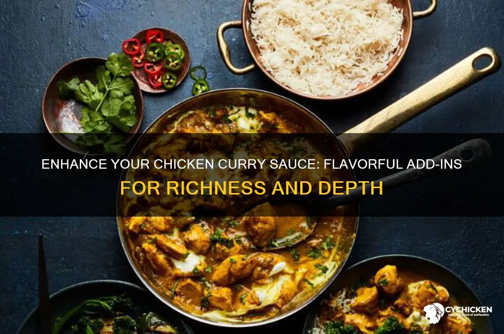 what to add to chicken curry sauce