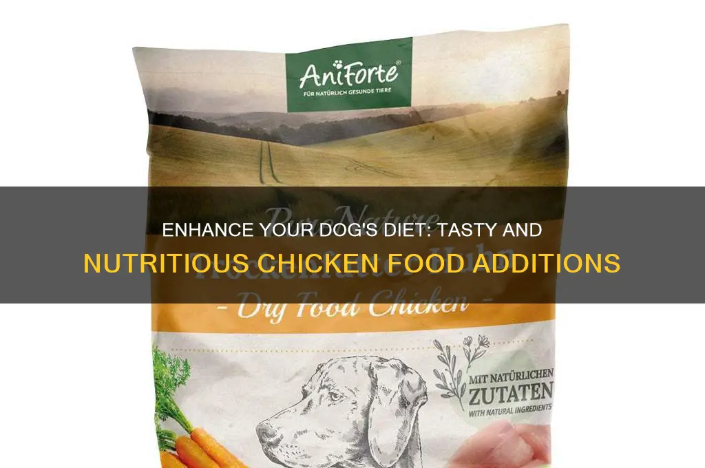 what to add to chicken dog food