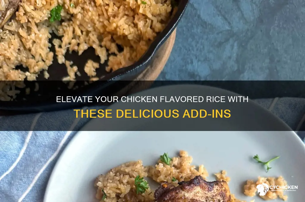 what to add to chicken flavored rice