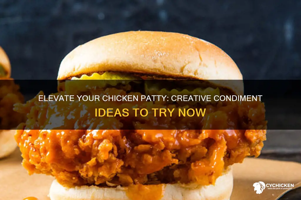what to add to chicken patty condiments