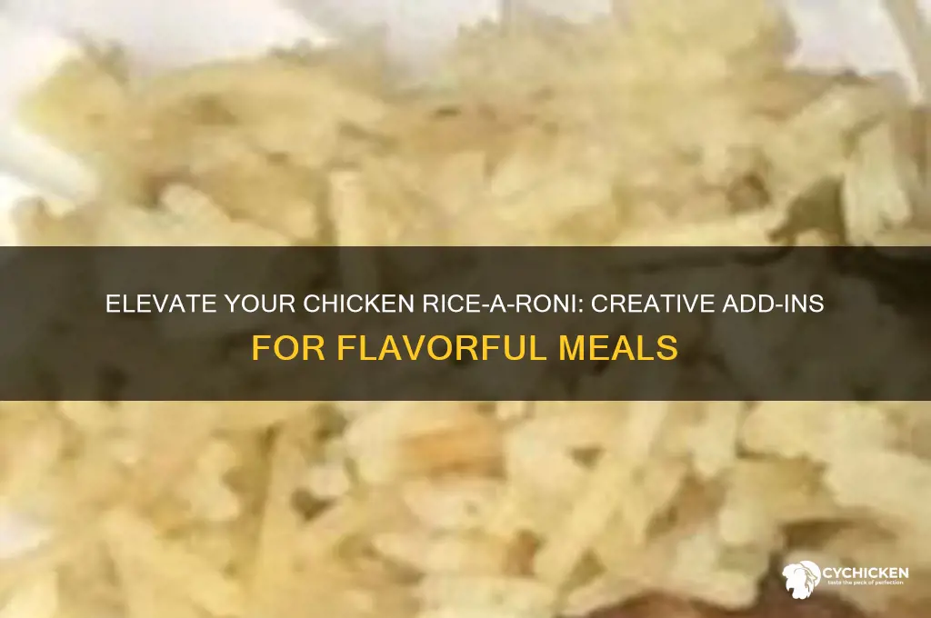 what to add to chicken rice a roni