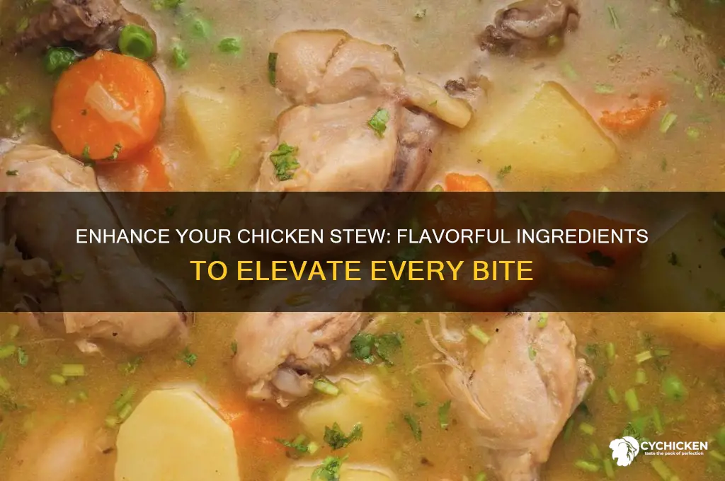 what to add to chicken stew for flavour