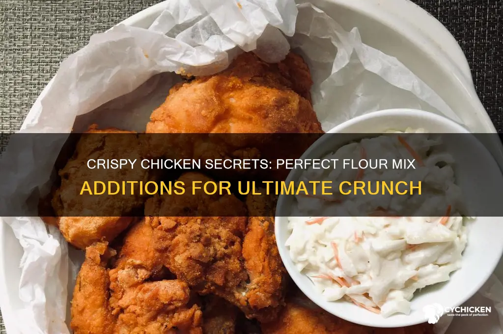 what to add to flour for crispy chicken