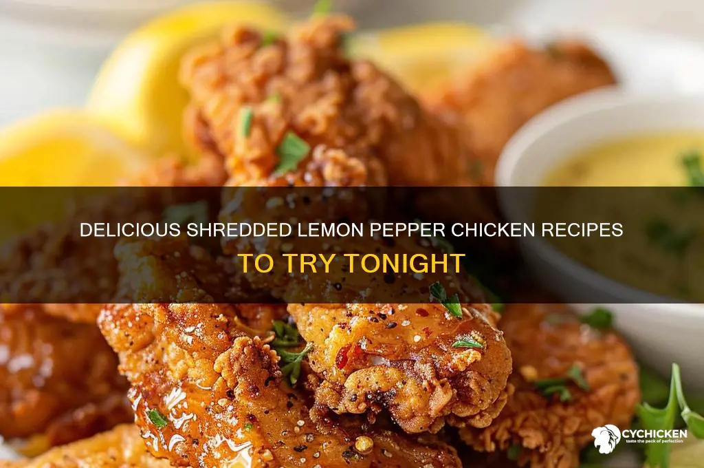 what to amke with shredded lemon pepper chicken