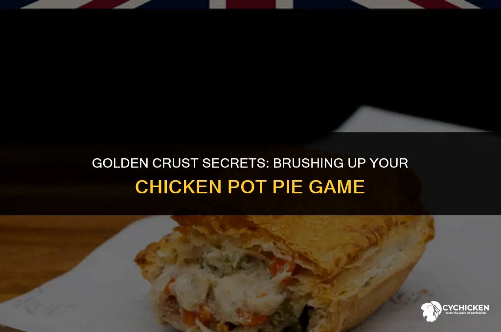 what to brush chicken pot pie crust
