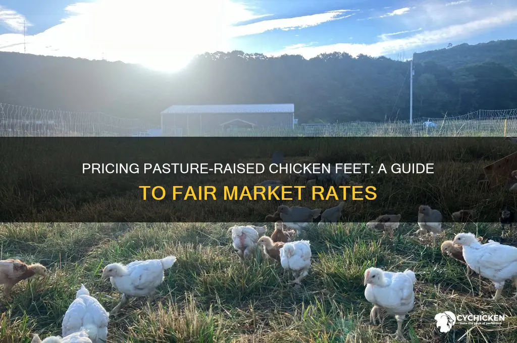 what to charge for pasture raised chicken feet