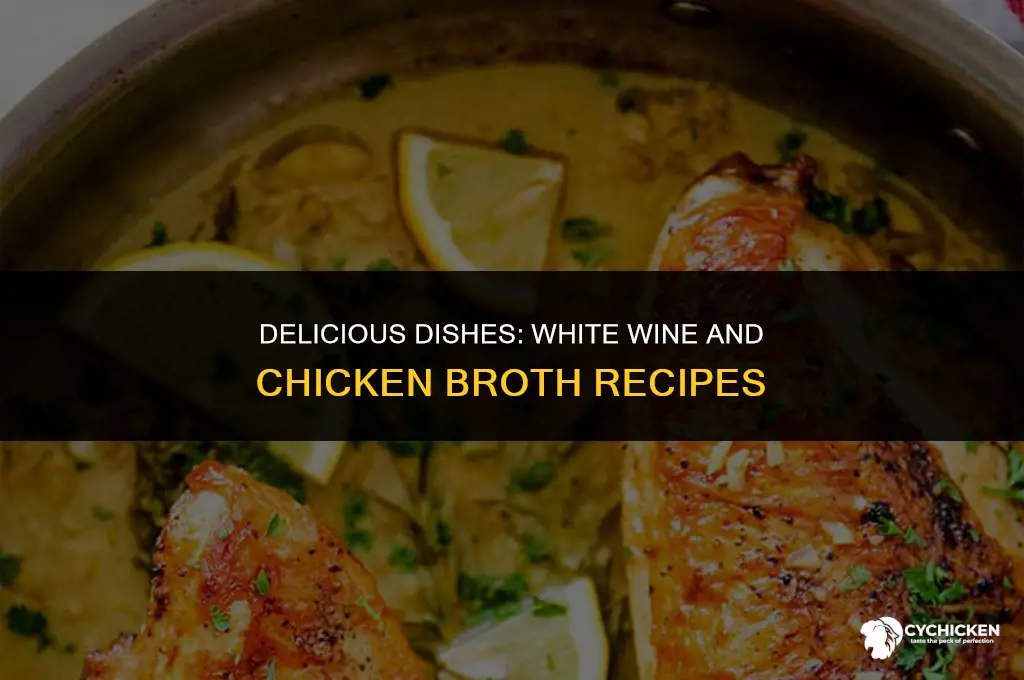 what to cook with white wine and chicken broth