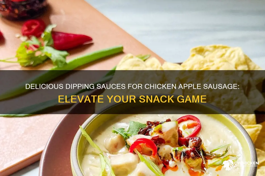 what to dip chicken apple sausage in