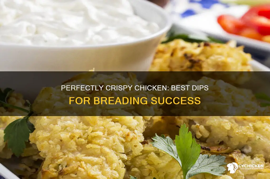 what to dip chicken in before breading