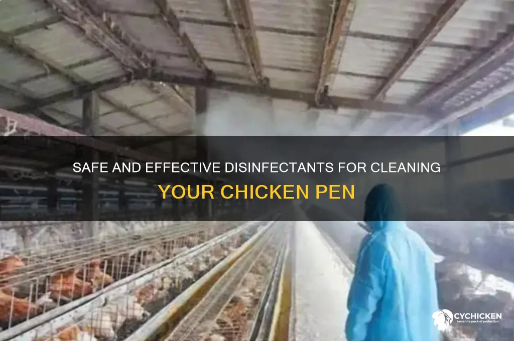 what to disinfect my chicken pen wirh