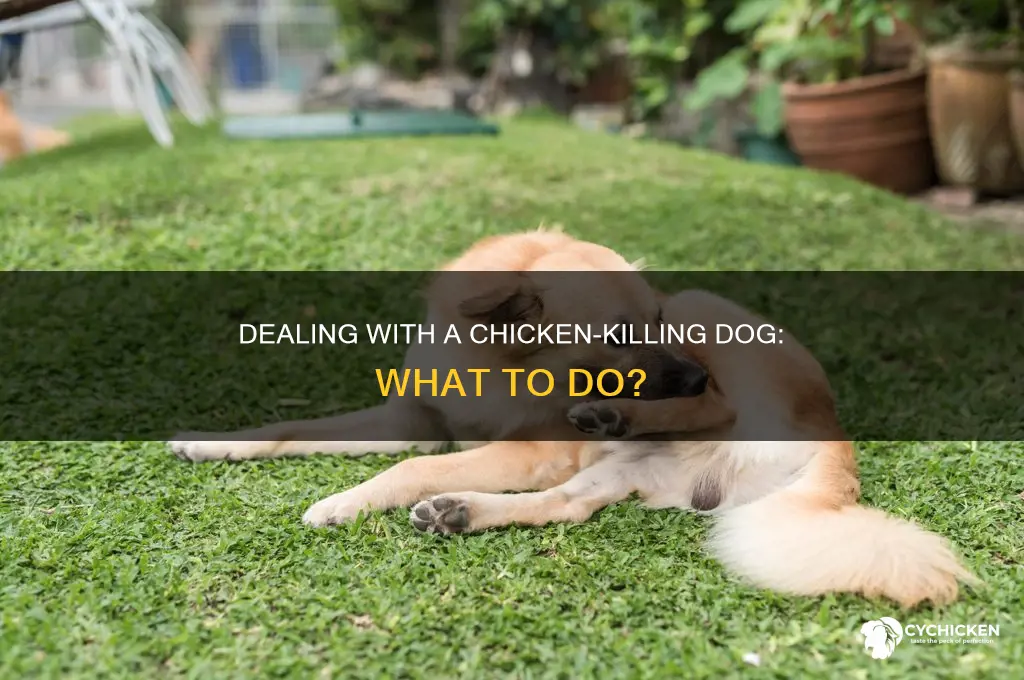 what to do about a dog that killed my chicken