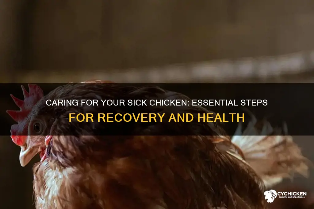 what to do about a sick chicken