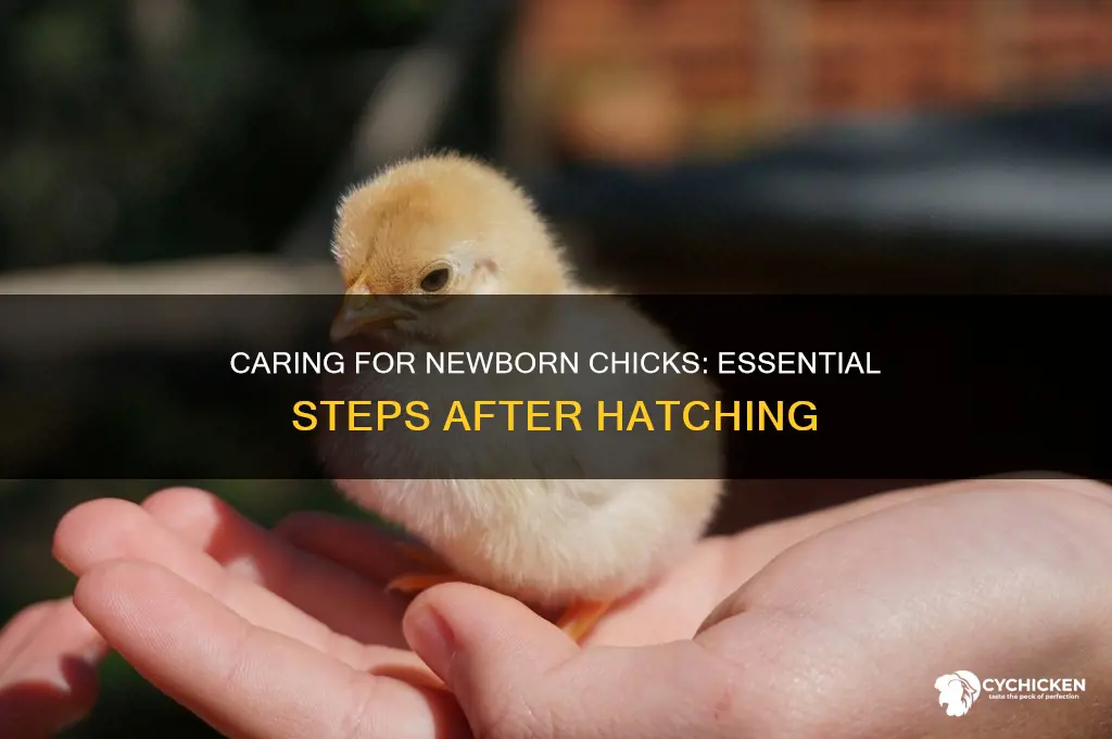 what to do after a chick hatches