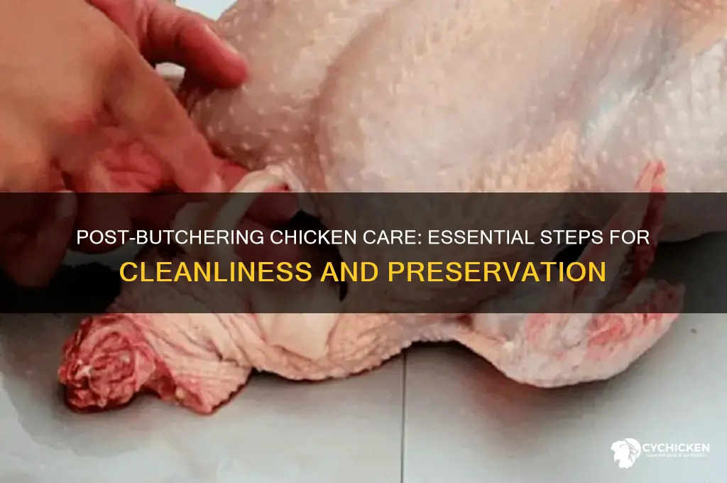 what to do after butchering a chicken