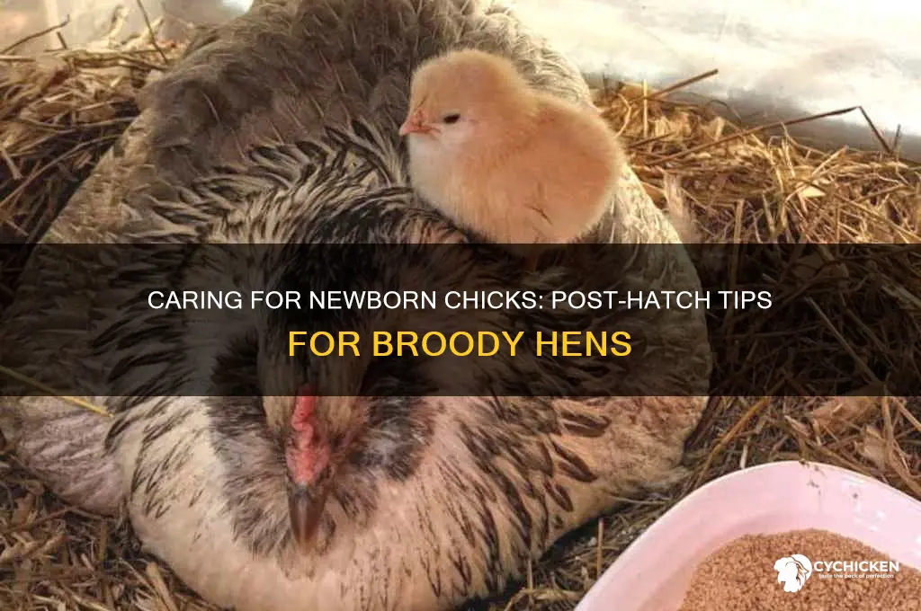 what to do after chicks hatch under hen