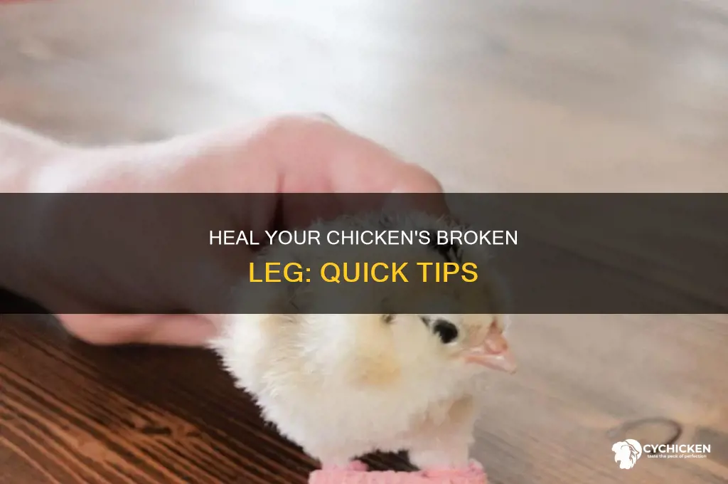 what to do for a chicken with a broken leg