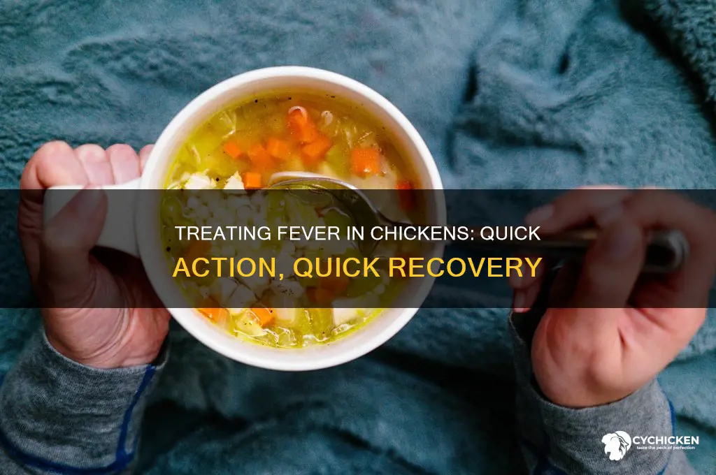 what to do for a chicken with a fever