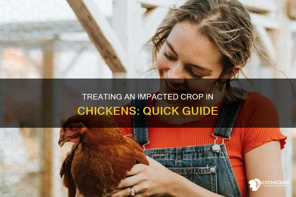 what to do for a chicken with an impacted crop