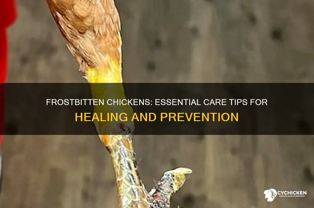 what to do for a chicken with frostbite