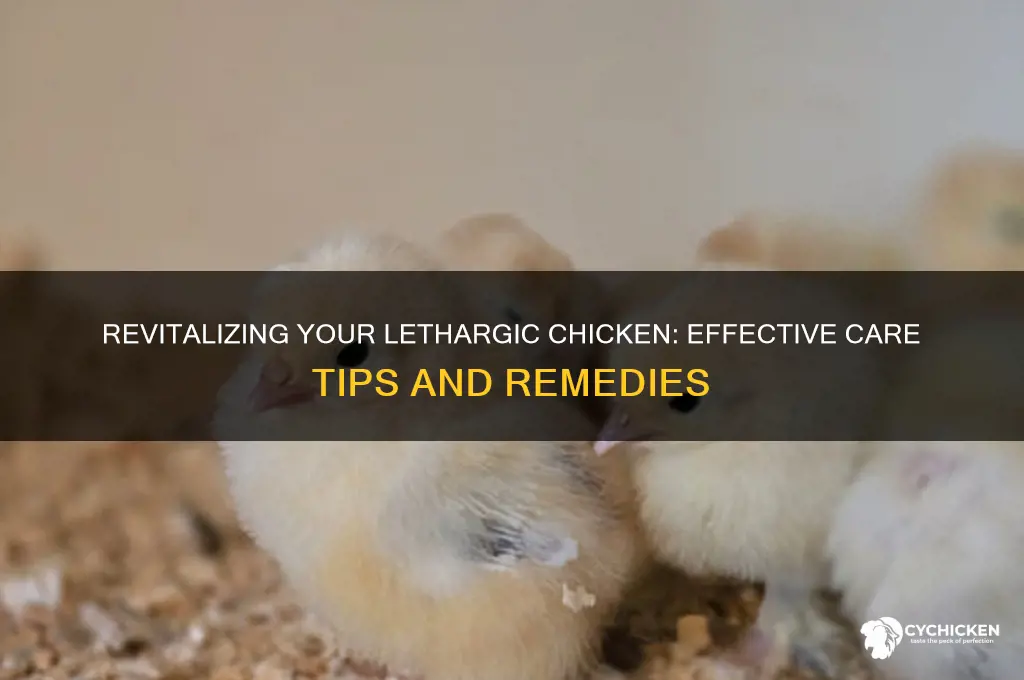 what to do for a lethargic chicken