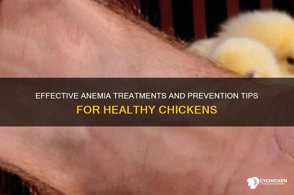 what to do for anemia in chicken