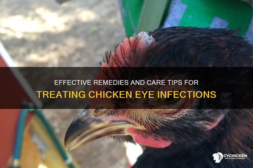 what to do for chicken eye infection