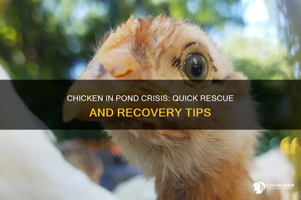 what to do for chicken fell in pond