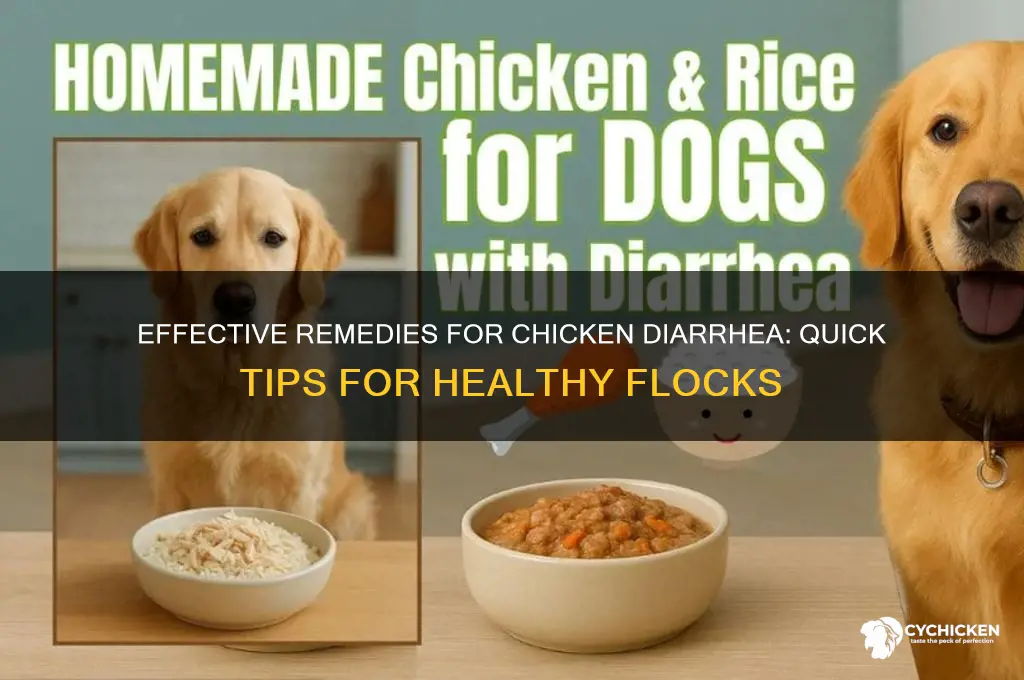 what to do for chicken with diarrhea