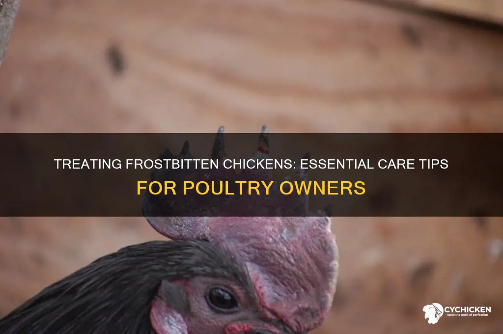 what to do for chicken with frostbite