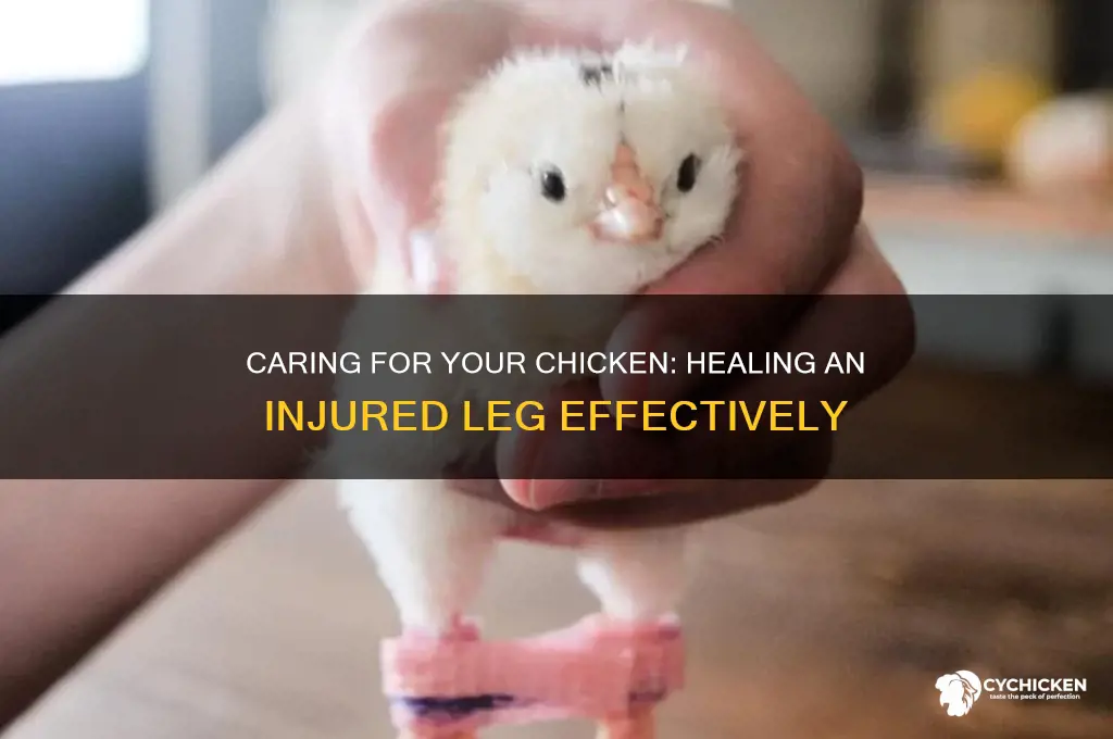 what to do for chicken with injured leg