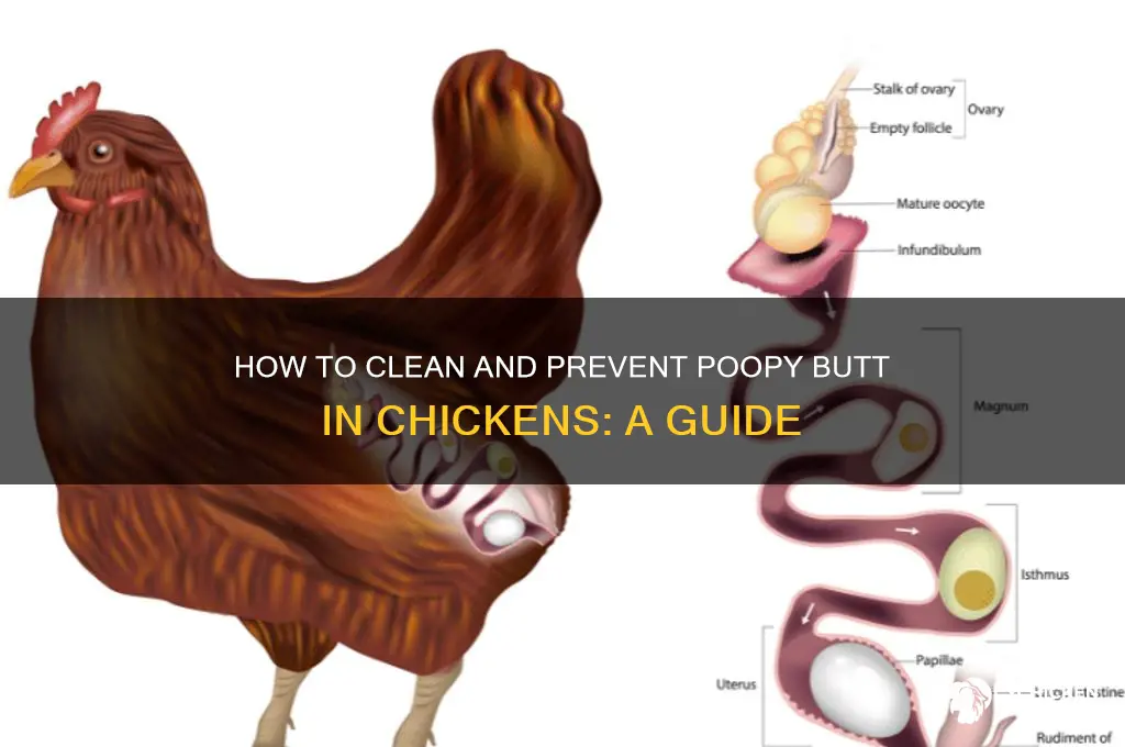 what to do for chicken with poopy butt