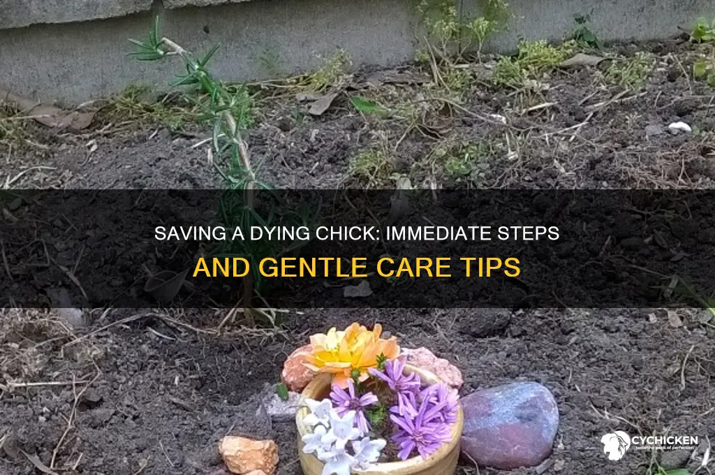 what to do if a chick is dying