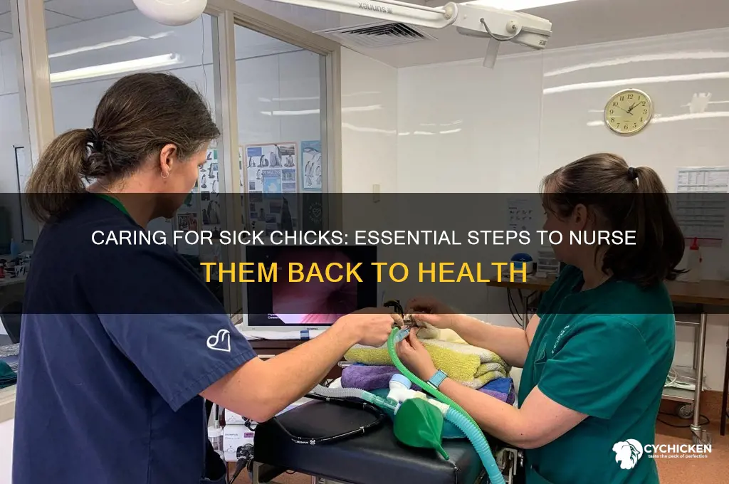 what to do if a chick is sick