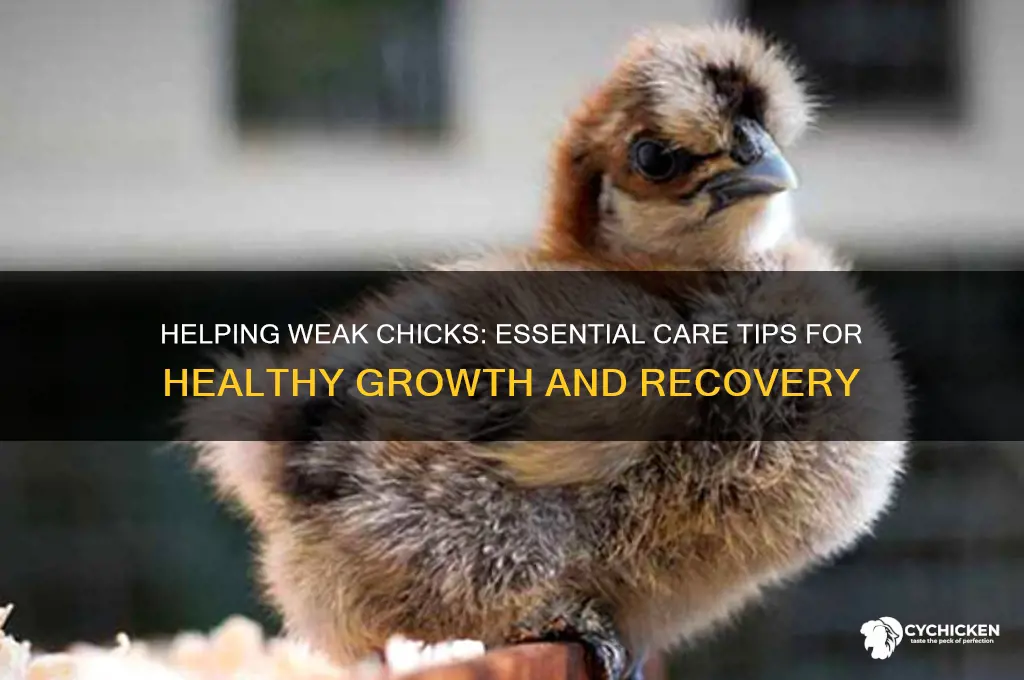 what to do if a chick is weak