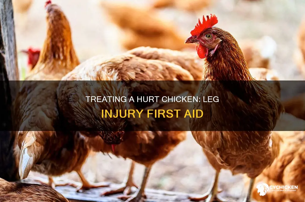 what to do if a chicken hurts its leg