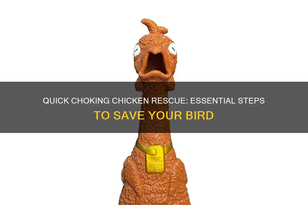 what to do if a chicken is choking