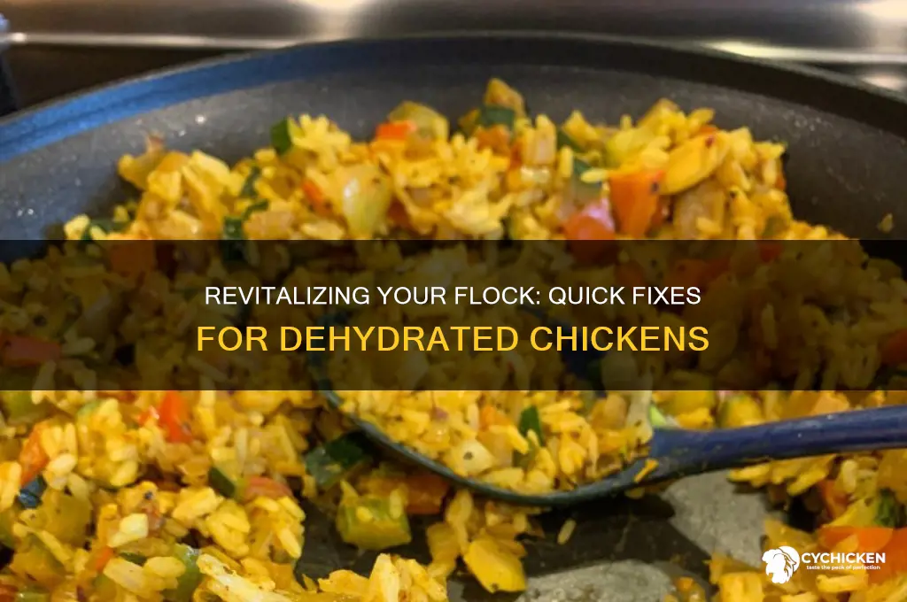 what to do if a chicken is dehydrated